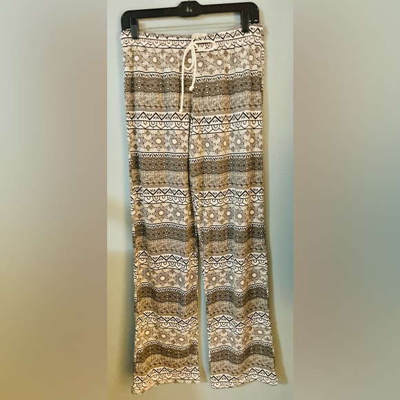 MR. BUHO COTTON NEW BOHO TRIABL PRINT PALAZZO PANTS - Picture 2 of 8